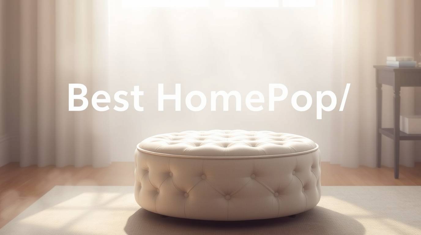 Best HomePop Round Tufted Storage Ottoman: A Stylish and Functional Addition to Your Home