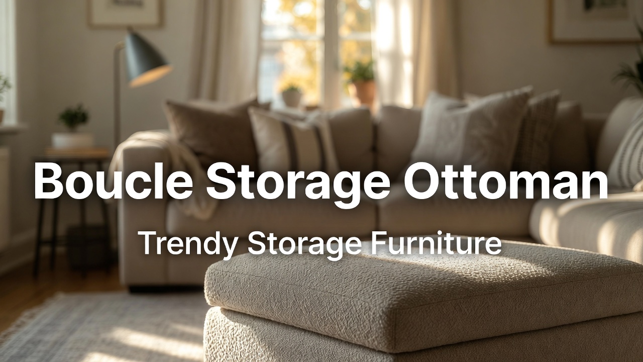 Boucle Storage Ottoman: Stylish & Cozy Storage Furniture Guide (2026)