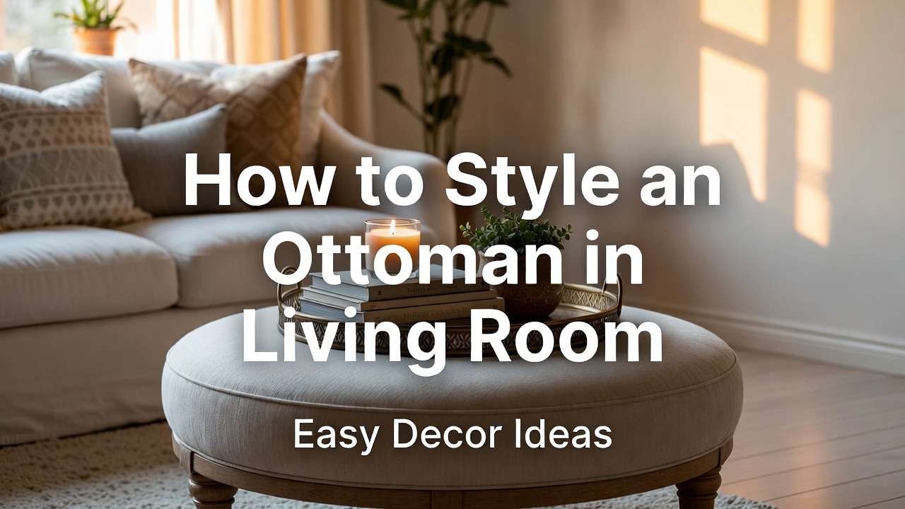 How to style an ottoman 2026 in living room