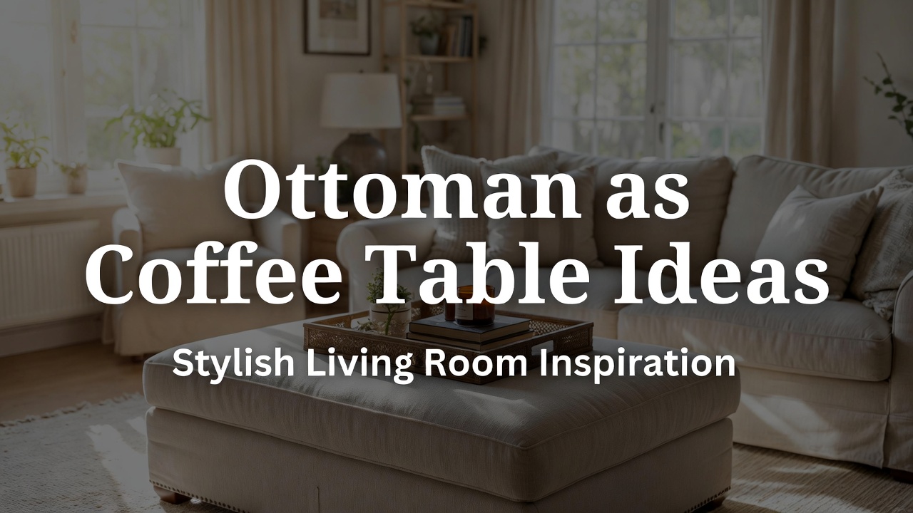Ottoman as Coffee Table Ideas