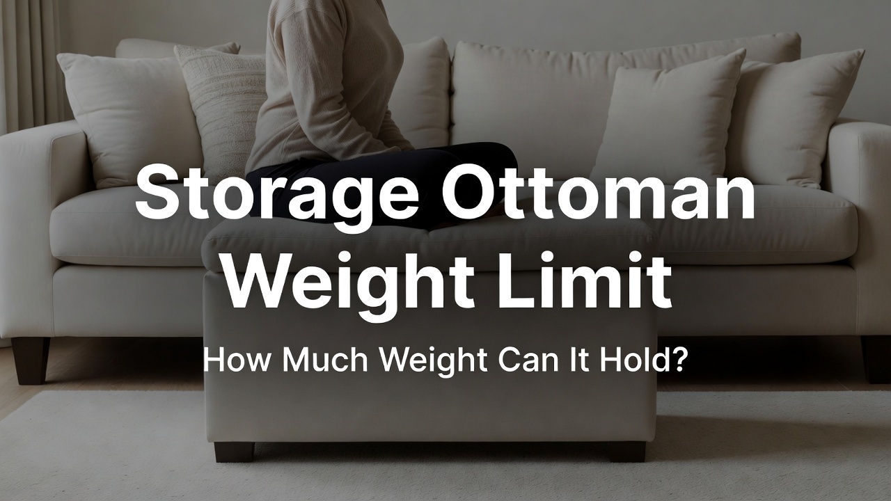 Storage Ottoman Weight Limit: How Much Weight Can It Hold? (2026 Guide)